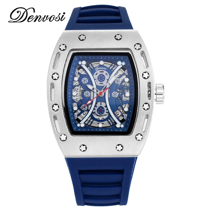 Men’s Automatic Mechanical Watch  Business Leisure Wristwatch hollow-carved design