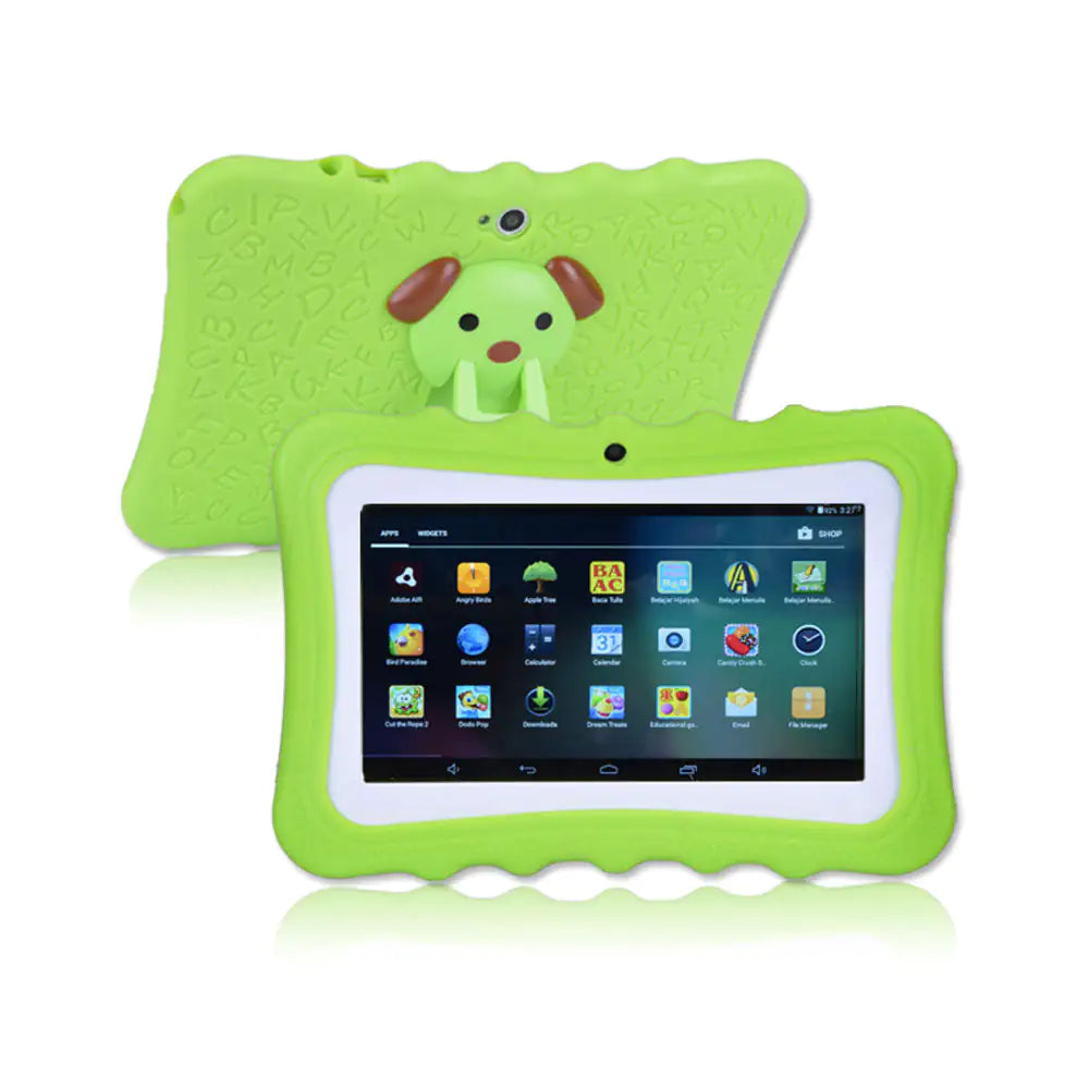 Kids 7" Android Tablet with Leather Case Bundle